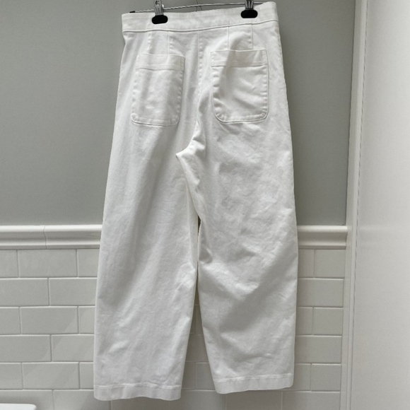 the group Babaton The Wide Leg cropped Pant in white 6 - Picture 3 of 7